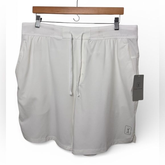 PGA Tour Other - PGA Tour Men’s Golf Shorts XL White 8.5” Inseam UPF 50 Stretch NWT